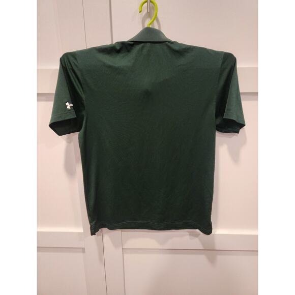 UNC Charlotte 49ers Polo Shirt Mens Medium Green Under Armour Embroidered Logo - Picture 5 of 10
